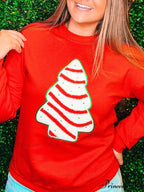 Snowflake Embroidered Christmas Hoodie