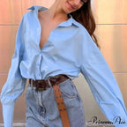 Soft Baggy Informal Retro Urban Style Blouse