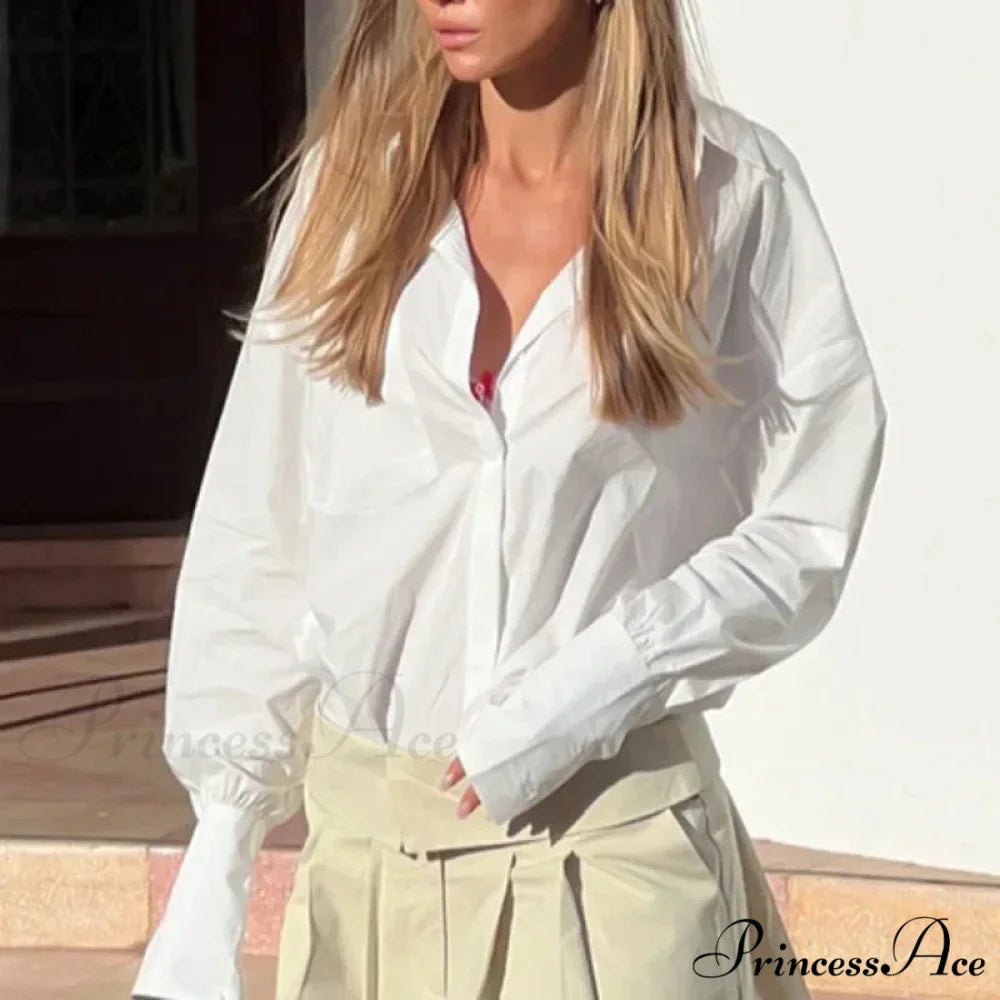 Soft Baggy Informal Retro Urban Style Blouse