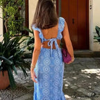 Soft Blossom Lace Celebration Bohemian Dress