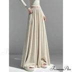 Soft Elevated Waist Informal Wide Leg Trousers
