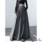 Soft Elevated Waist Informal Wide Leg Trousers