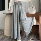 Soft Elevated Waist Informal Wide Leg Trousers