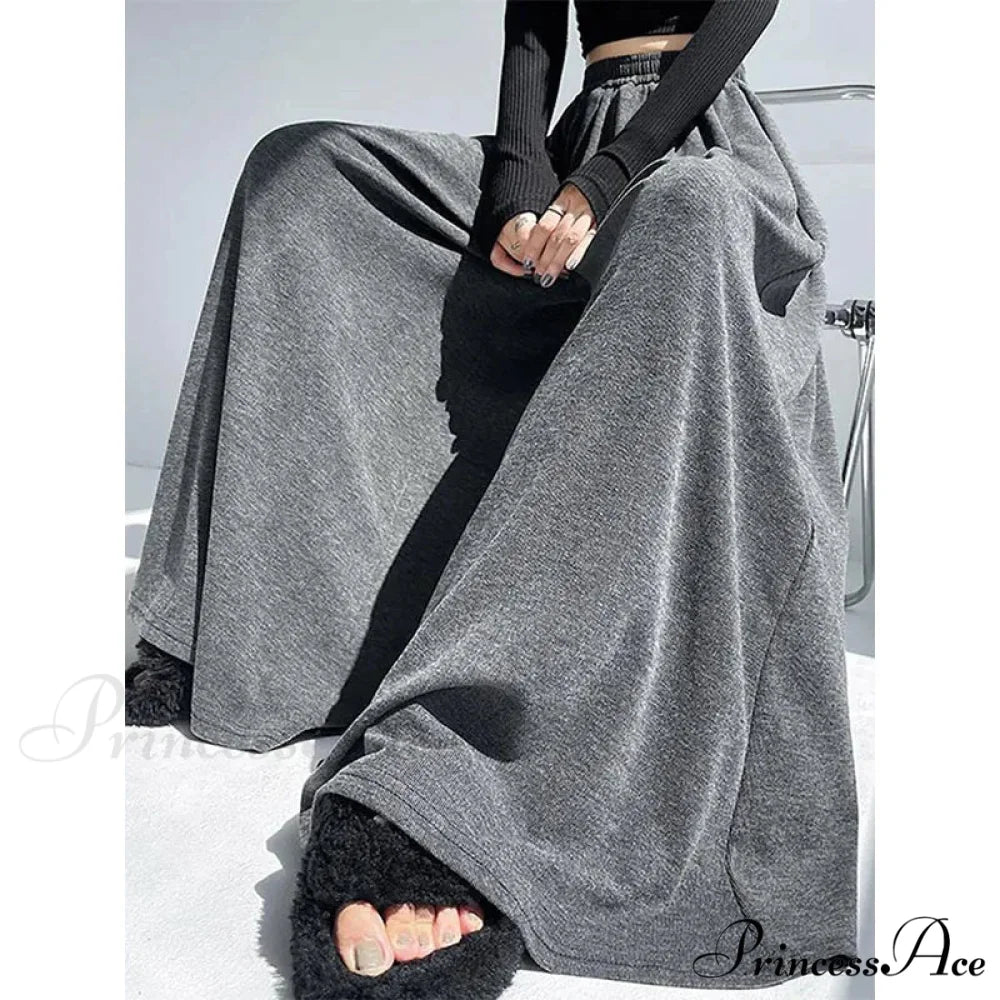 Soft Elevated Waist Informal Wide Leg Trousers