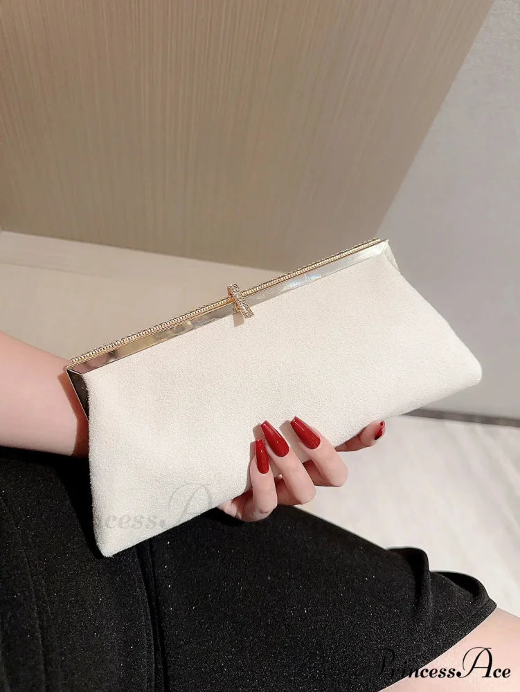 Soft Fish Hook Sparkling Decorated Evening Clutch Celebration Marriage Bag