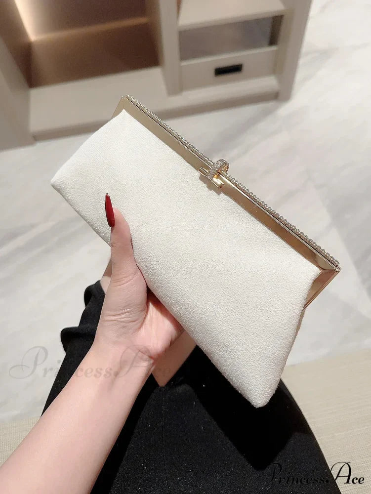 Soft Fish Hook Sparkling Decorated Evening Clutch Celebration Marriage Bag