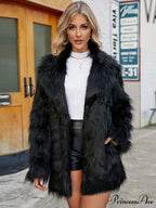 Soft Folded Collar Extended Sleeve Jacket