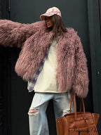 Soft Fringe Large Sleeve Jacket