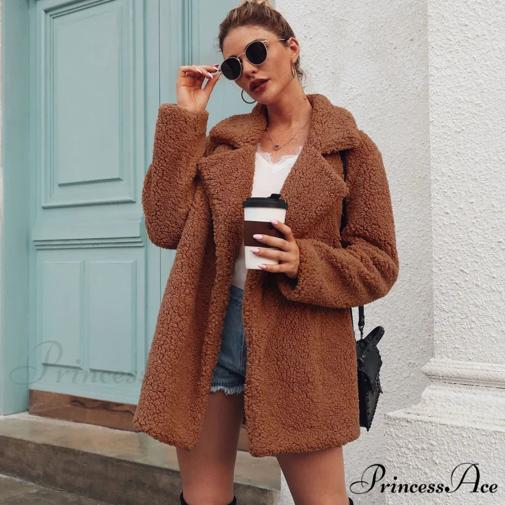 Soft Fur Fashion Plush Coat