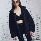 Soft Fur Plush Pocket Plus Size Teddy Coat