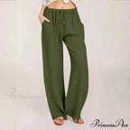 Soft Linen Palazzo Wide Leg Trousers
