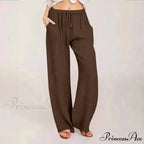 Soft Linen Palazzo Wide Leg Trousers