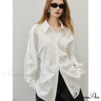 Soft Long Sleeve Button Up Informal Workplace Blouse