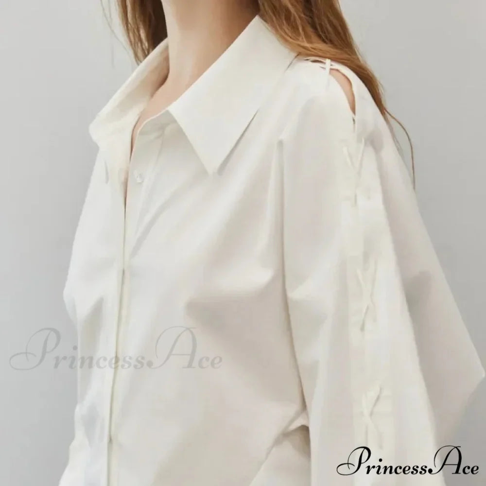 Soft Long Sleeve Button Up Informal Workplace Blouse