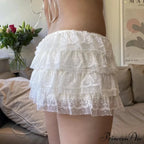 Soft Net Lace Bloomer Skirt