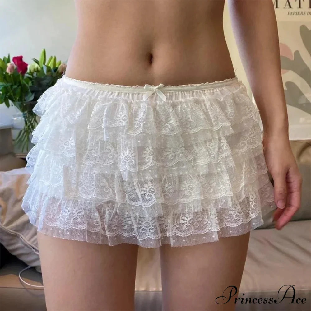 Soft Net Lace Bloomer Skirt