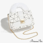 Soft Petite Square Printed Messenger Handbag