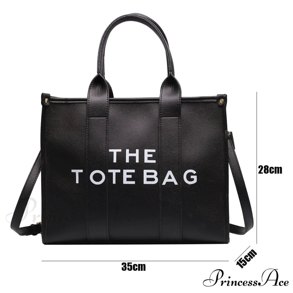Soft PU Leather Tote Shoulder Handbag