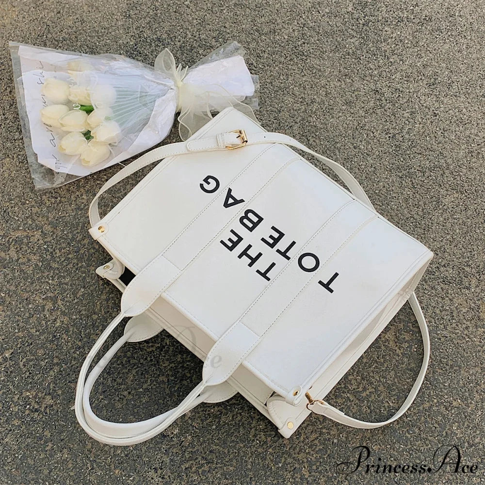 Soft PU Leather Tote Shoulder Handbag