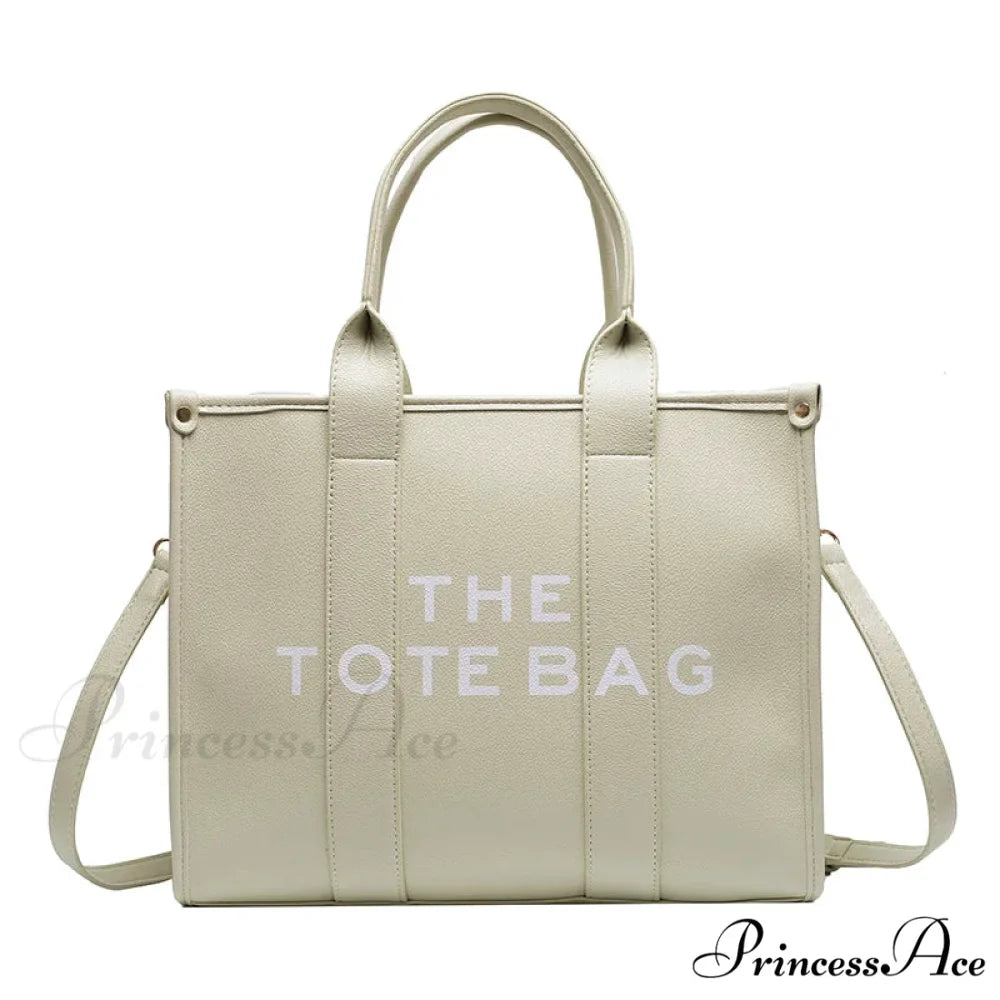 Soft PU Leather Tote Shoulder Handbag