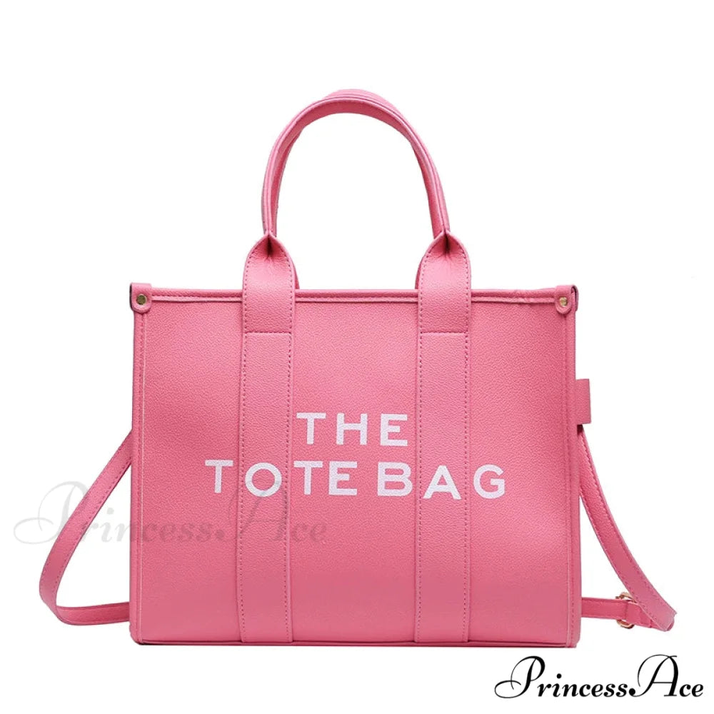 Soft PU Leather Tote Shoulder Handbag