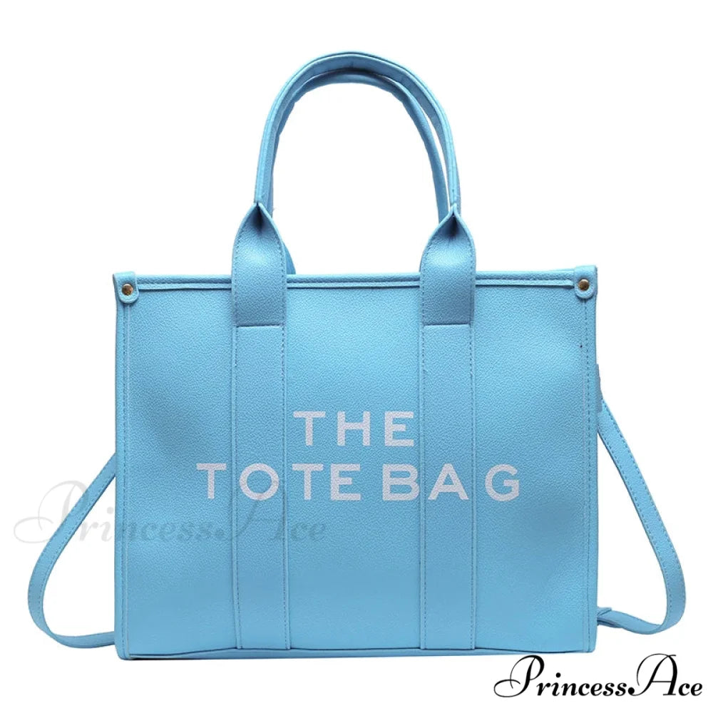 Soft PU Leather Tote Shoulder Handbag