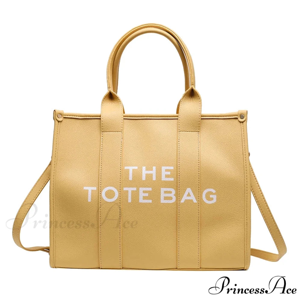 Soft PU Leather Tote Shoulder Handbag