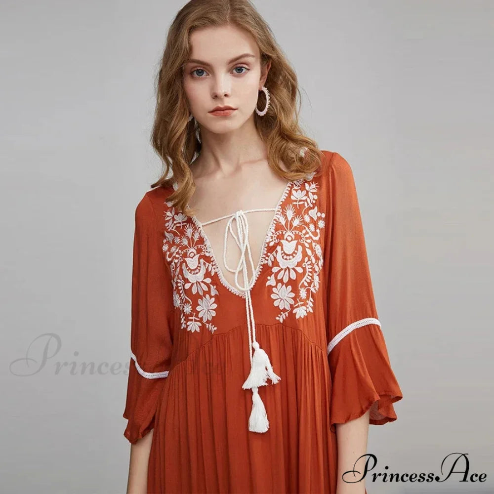 Soft Rayon Bohemian Dress