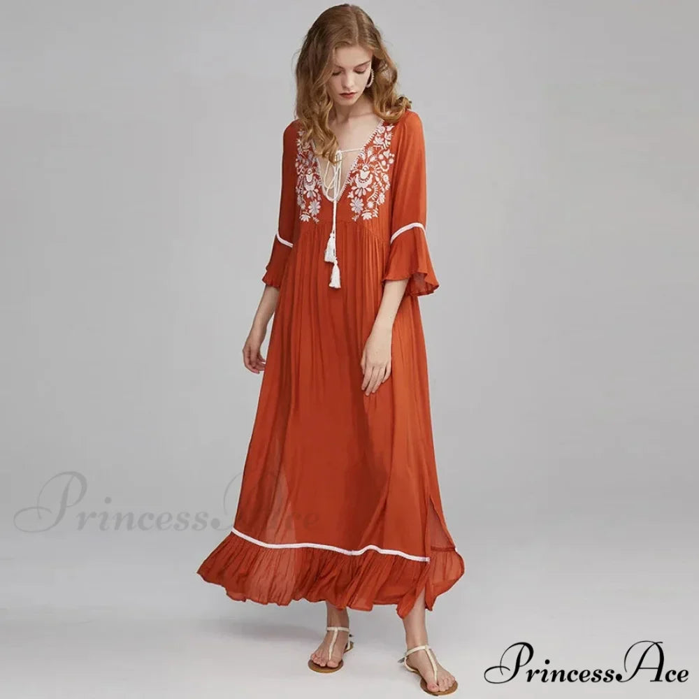 Soft Rayon Bohemian Dress