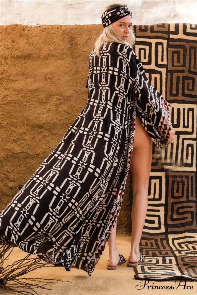 Soft Rayon Kimono Robe Swimsuit Cover-up