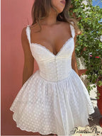 Soft Skirt Patchwork Mini Dress