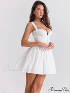 Soft Skirt Patchwork Mini Dress