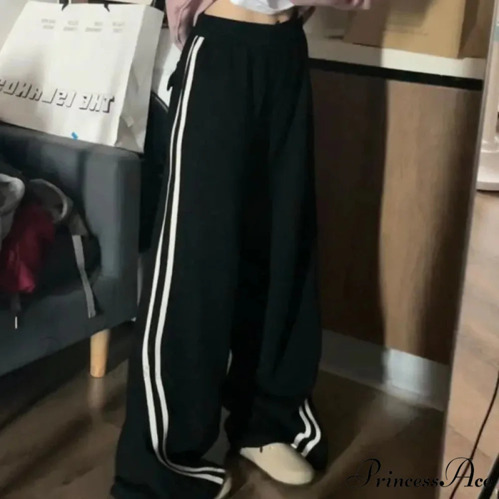 Soft Striped Winter Sweatpants Trousers