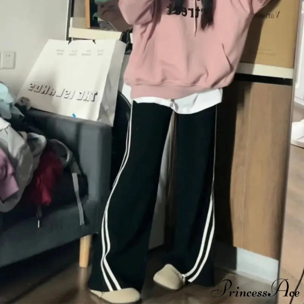 Soft Striped Winter Sweatpants Trousers
