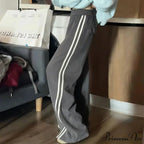 Soft Striped Winter Sweatpants Trousers