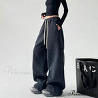 Soft Thicken Wool Wide Leg Trousers