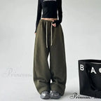 Soft Thicken Wool Wide Leg Trousers