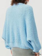 Soft V-neck Button-front Cardigan