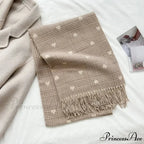 Soft Winter Checkered Pashmina Scarf