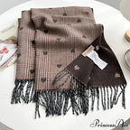 Soft Winter Checkered Pashmina Scarf