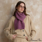 Soft Wool Blend Solid Color Winter Scarf