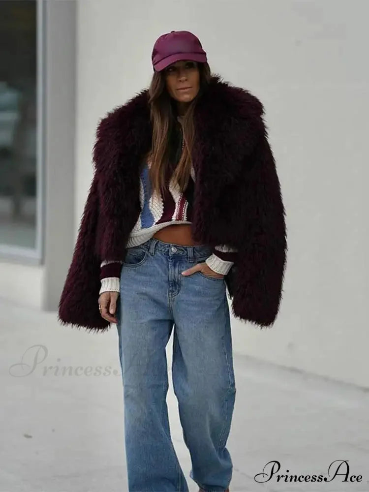 Softened Enlarged Lapel Cardigan Coat