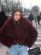 Softened Enlarged Lapel Cardigan Coat