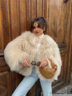 Softened Enlarged Lapel Cardigan Coat