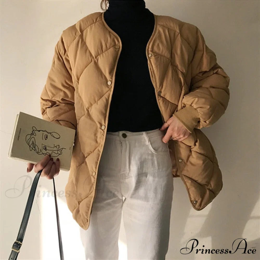 Solid All-Match Simple Fresh Stylish Warm Coat