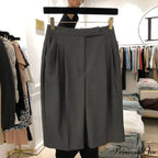 Solid Color Casual High Waist Thin Shorts