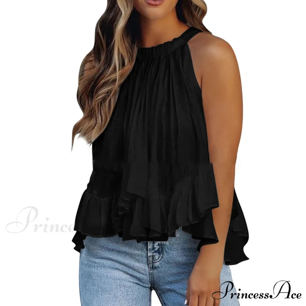 Solid Color Floral Polka Dot Blouses