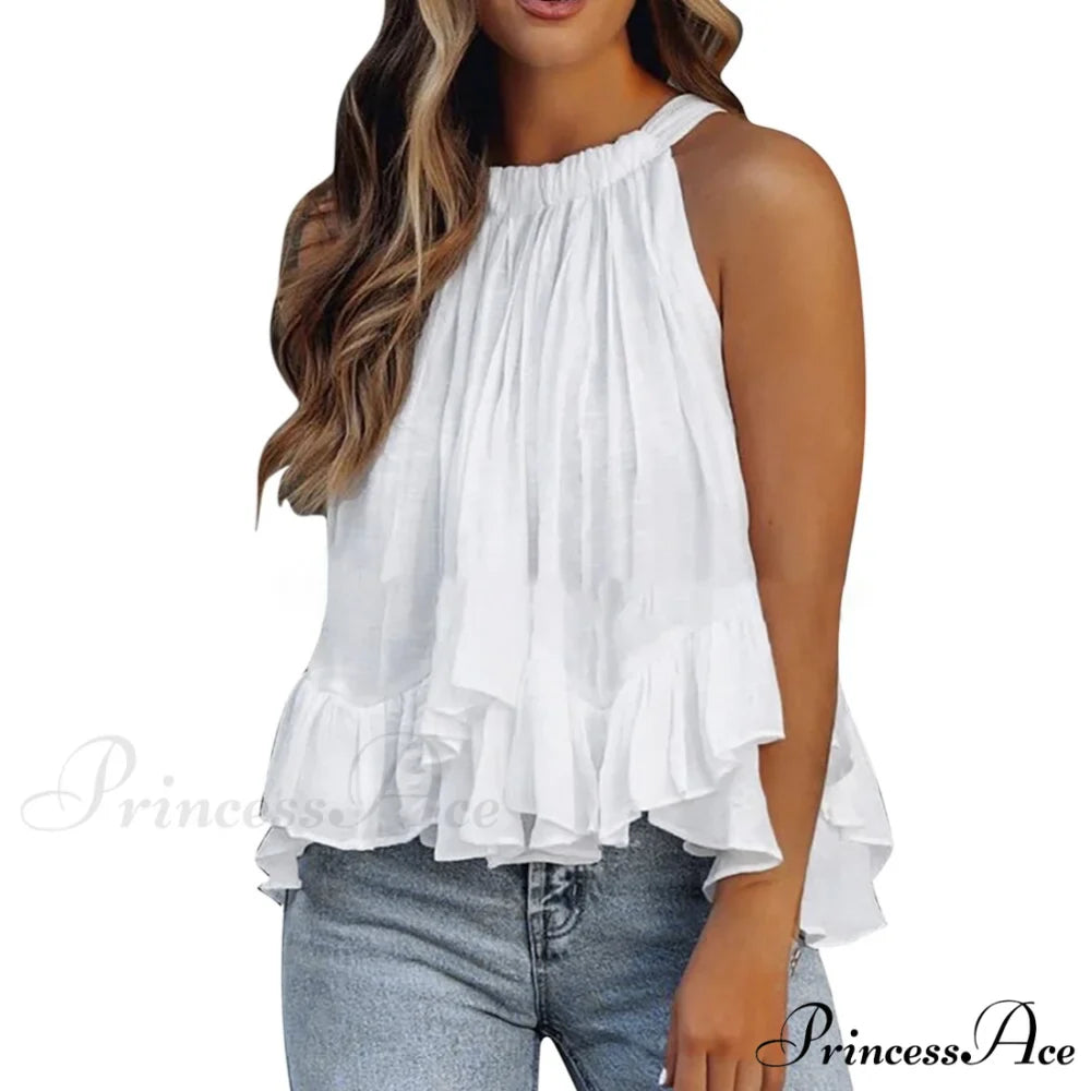 Solid Color Floral Polka Dot Blouses