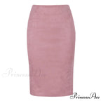 Solid Color Pencil Skirt