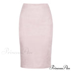 Solid Color Pencil Skirt